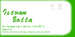istvan bolla business card